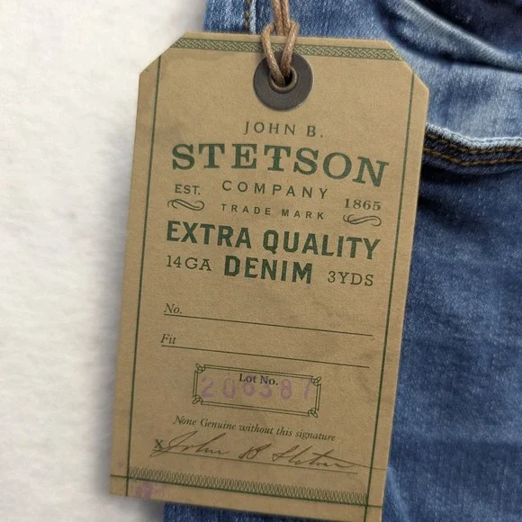 NWT Stetson High Rise Flare Jeans Womens 8 Reg Blue Denim Stretch 11-054-0921 - Picture 3 of 16
